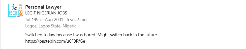 LinkedIn Larping #1